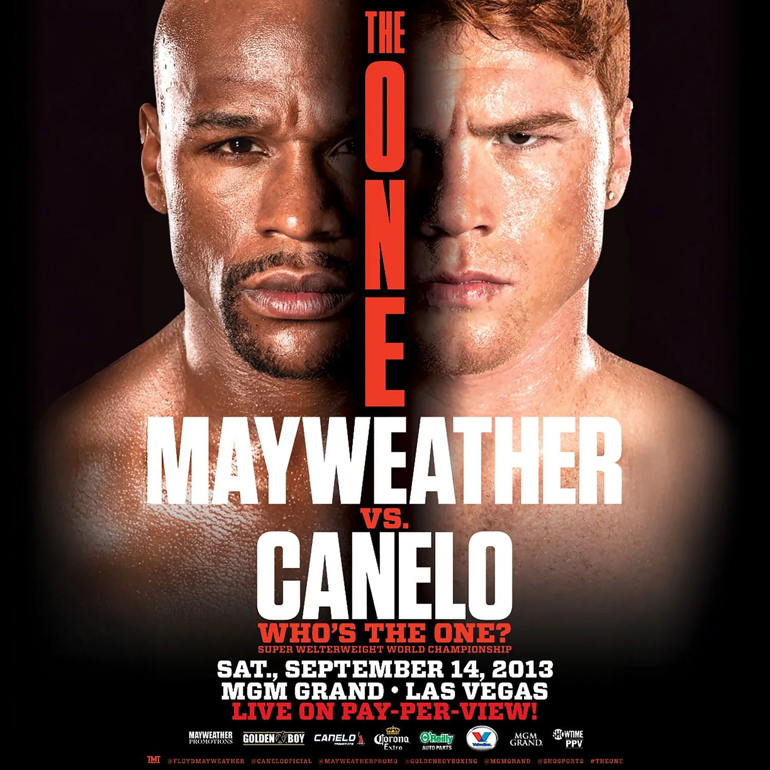 Mayweather vs Canelo artwork