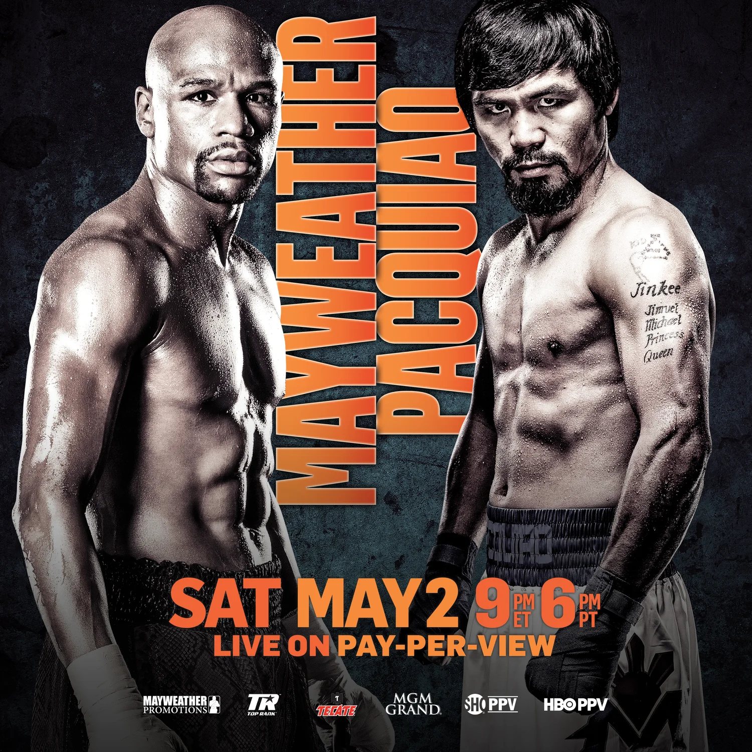 Mayweather vs Pacquiao artwork