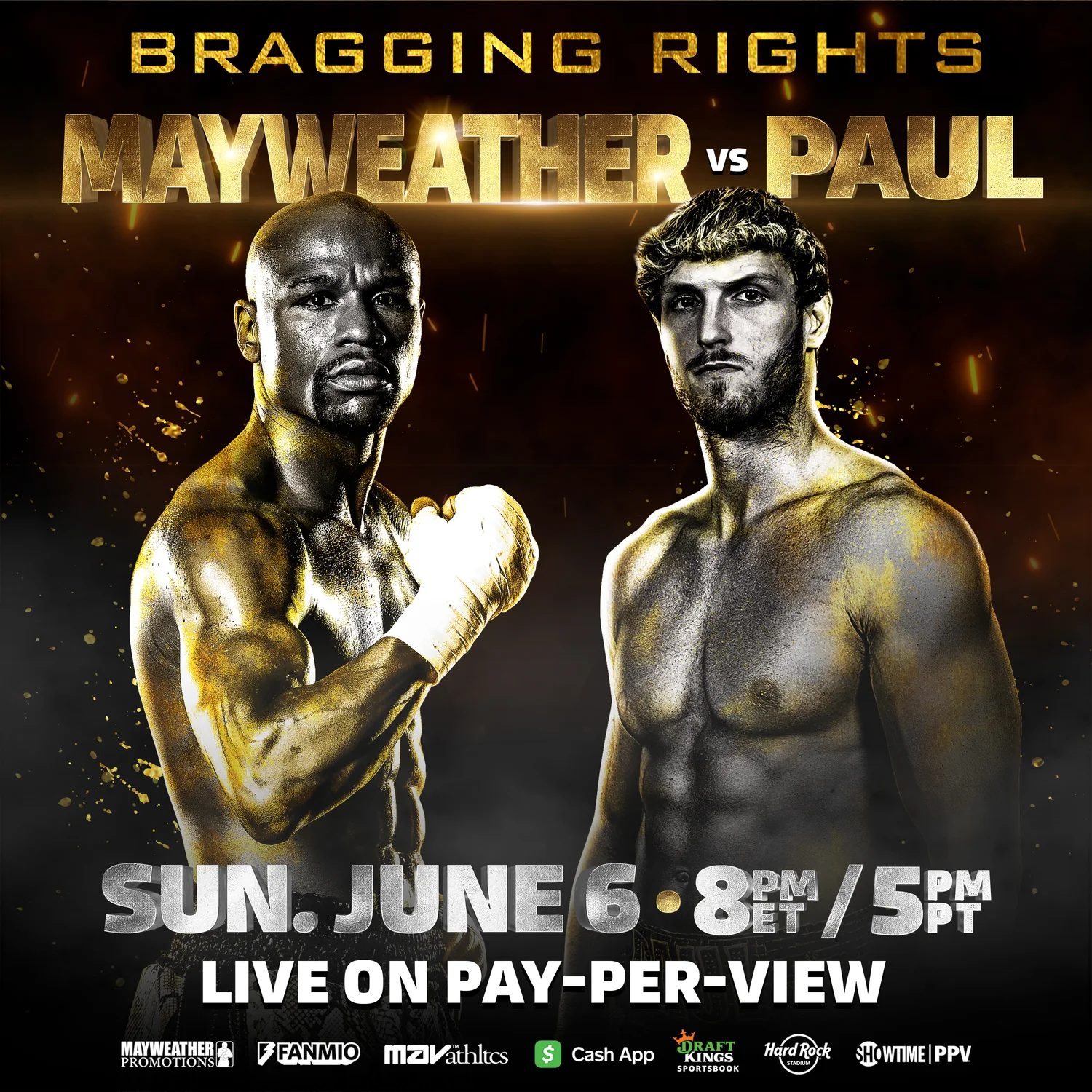 Mayweather vs Paul artwork